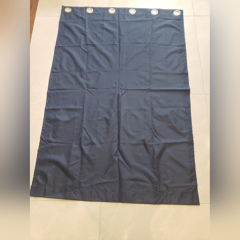 Blue blackout curtain panel 62 inches
